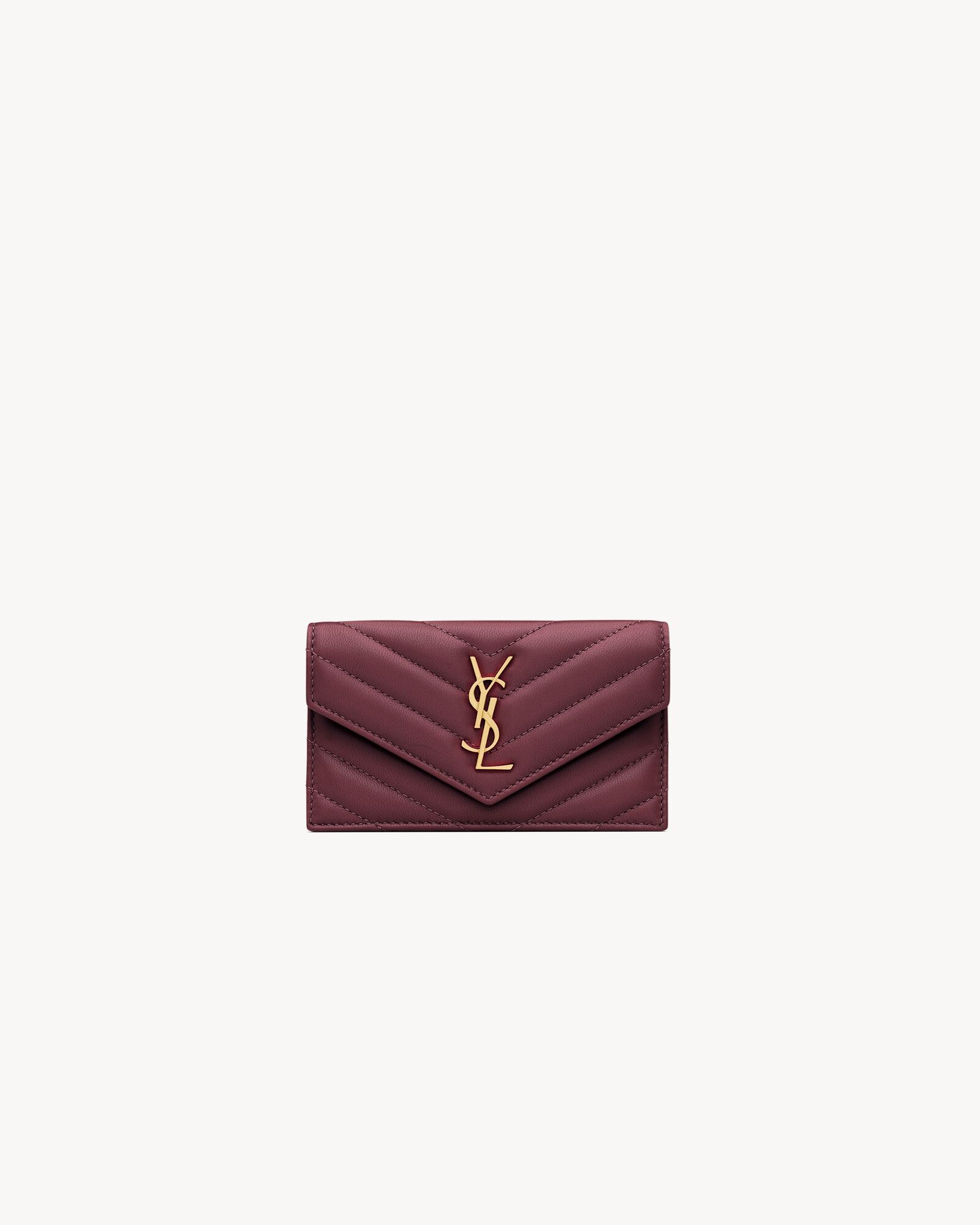 CASSANDRE FRAGMENTS FLAP CARD CASE IN LAMBSKIN — 612808AAA446195