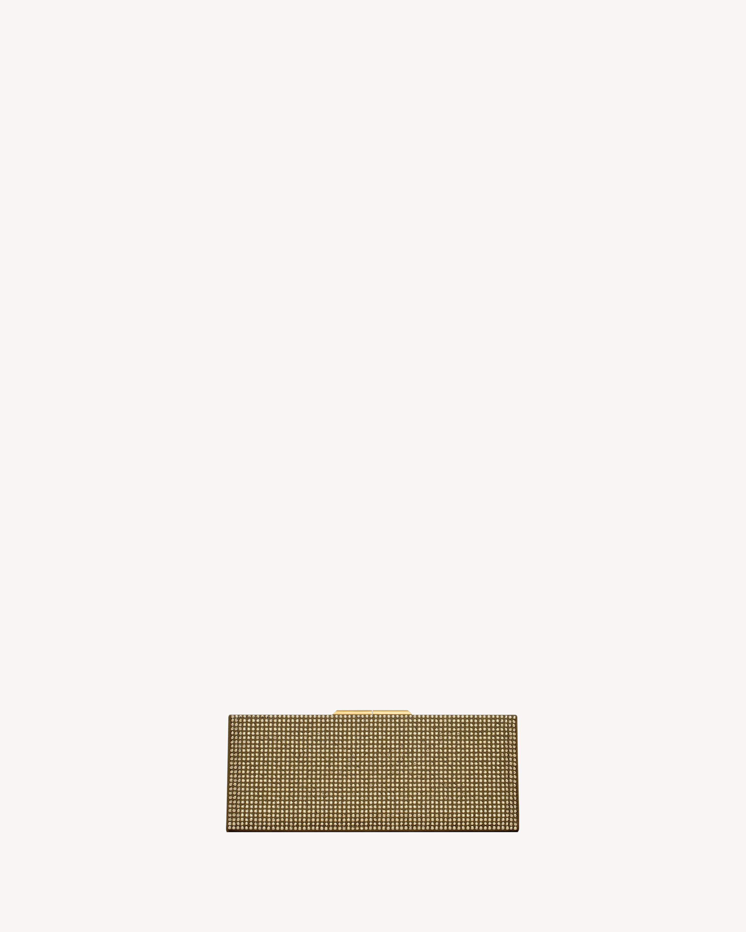 Midnight small clutch en satin et strass