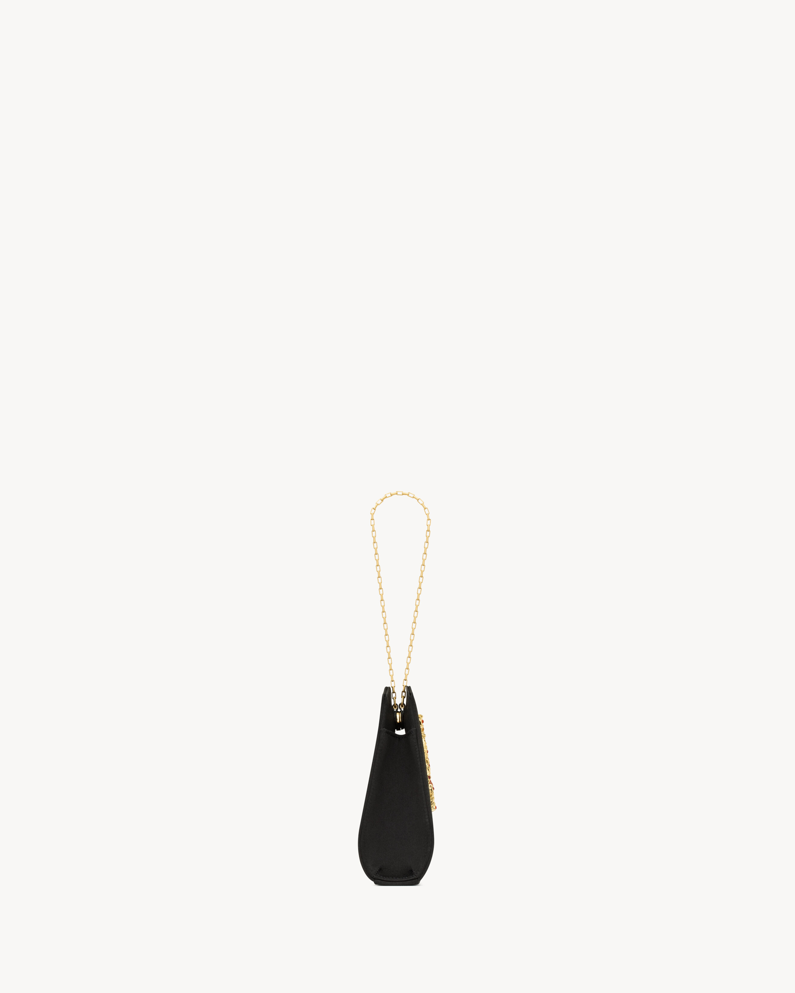 EVENING mini bracelet bag in satin
