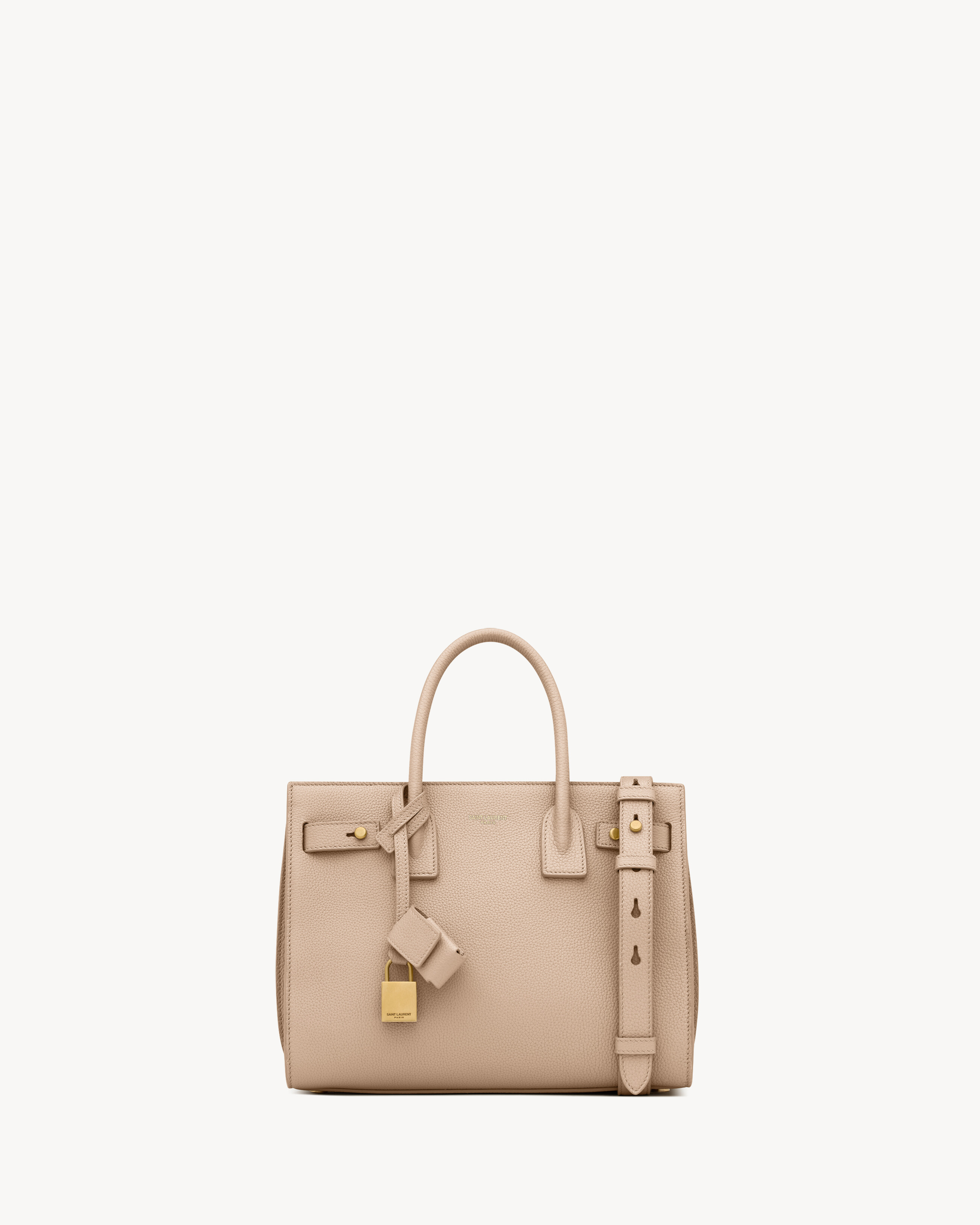 SAC DE JOUR IN SUPPLE GRAINED LEATHER BABY in Beige Saint