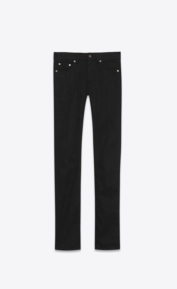 eng anliegende jeans aus stretch-denim in worn black