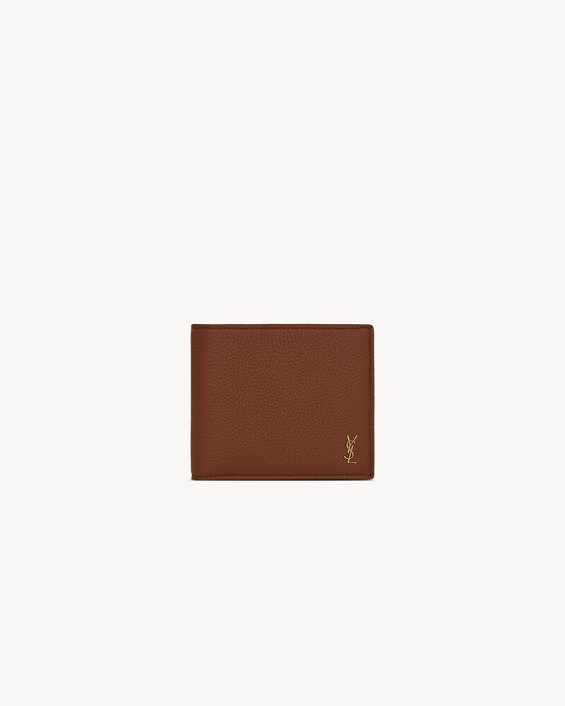 TINY CASSANDRE East/West wallet in grained leather