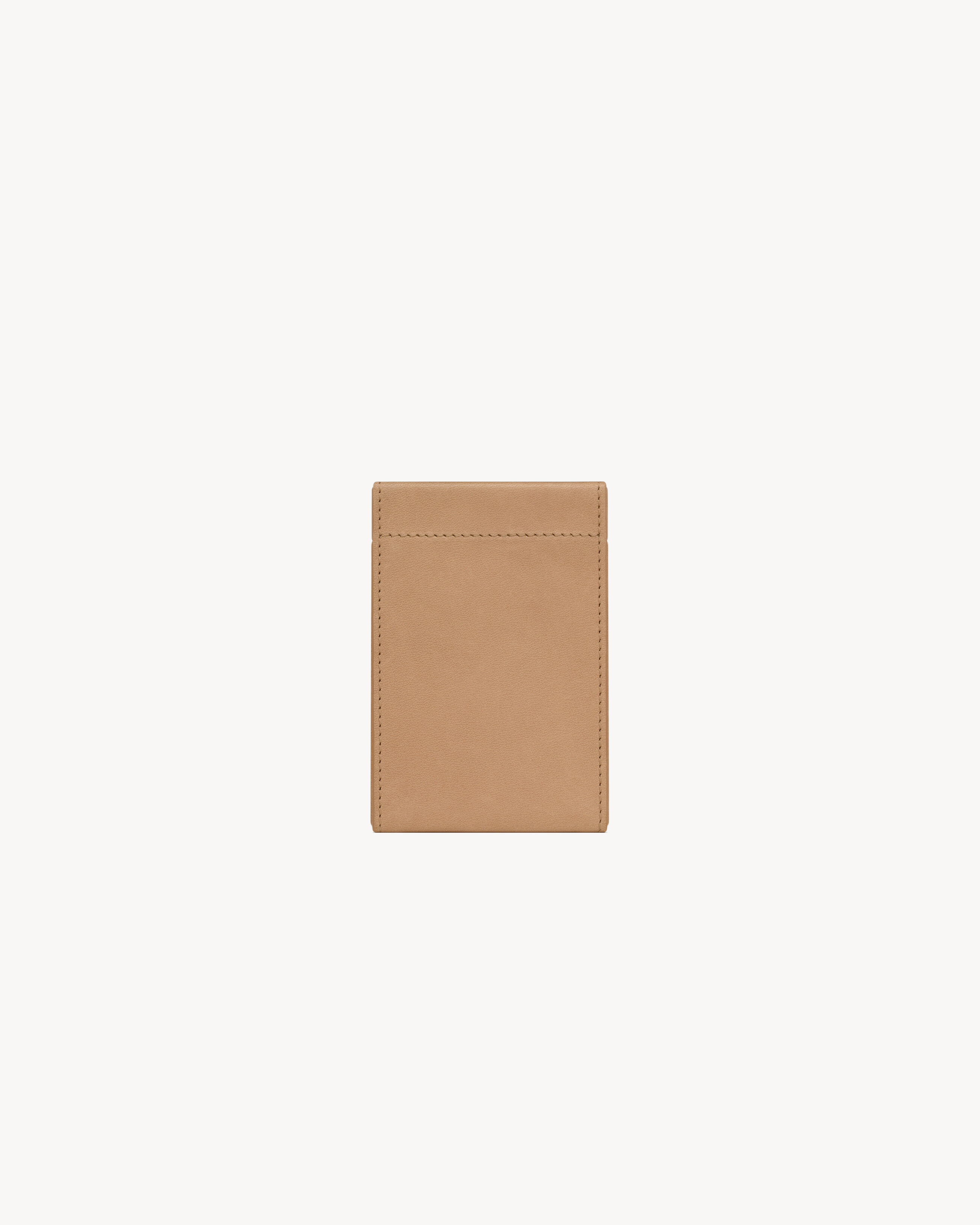 SAINT LAURENT PARIS cigarette box in vegetable-tanned leather