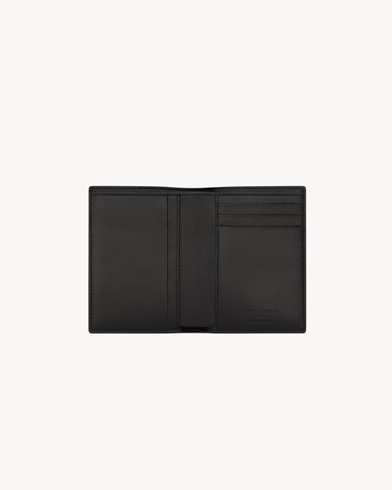 SAINT LAURENT PARIS credit card wallet in eel