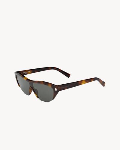 【関税&送料込】Saint Laurent Black Acetate Sl 704 Sunglasse Saint Laurent SL 704 001 - Black Sunglasses for Woman