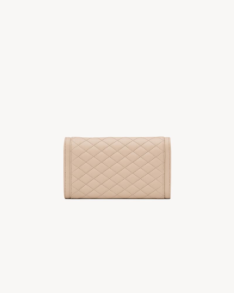 GABY LARGE FLAP WALLET IN QUILTED LAMBSKIN Saint Laurent