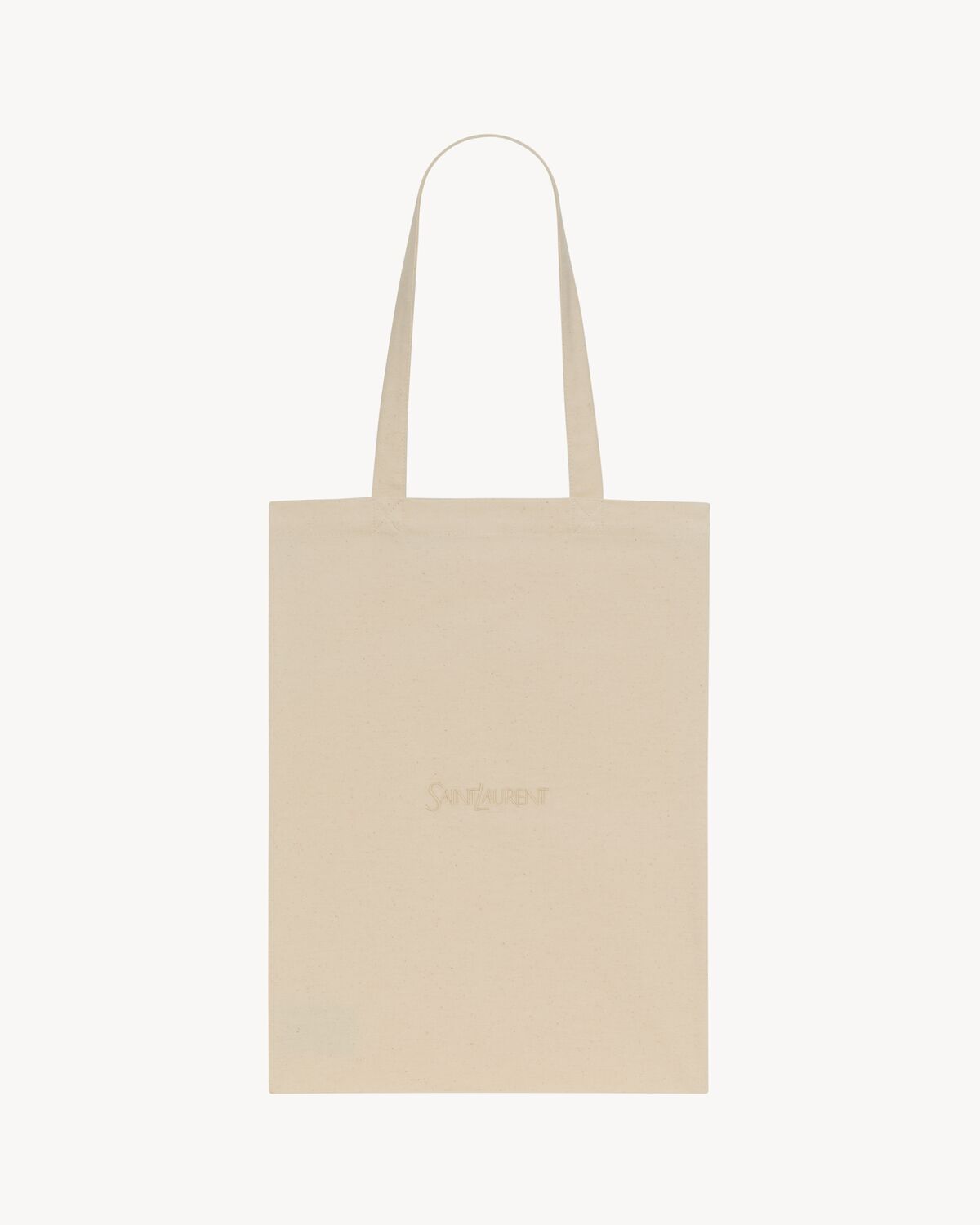 SMALL SAINT LAURENT TOTEBAG IN BRUSHED COTTON