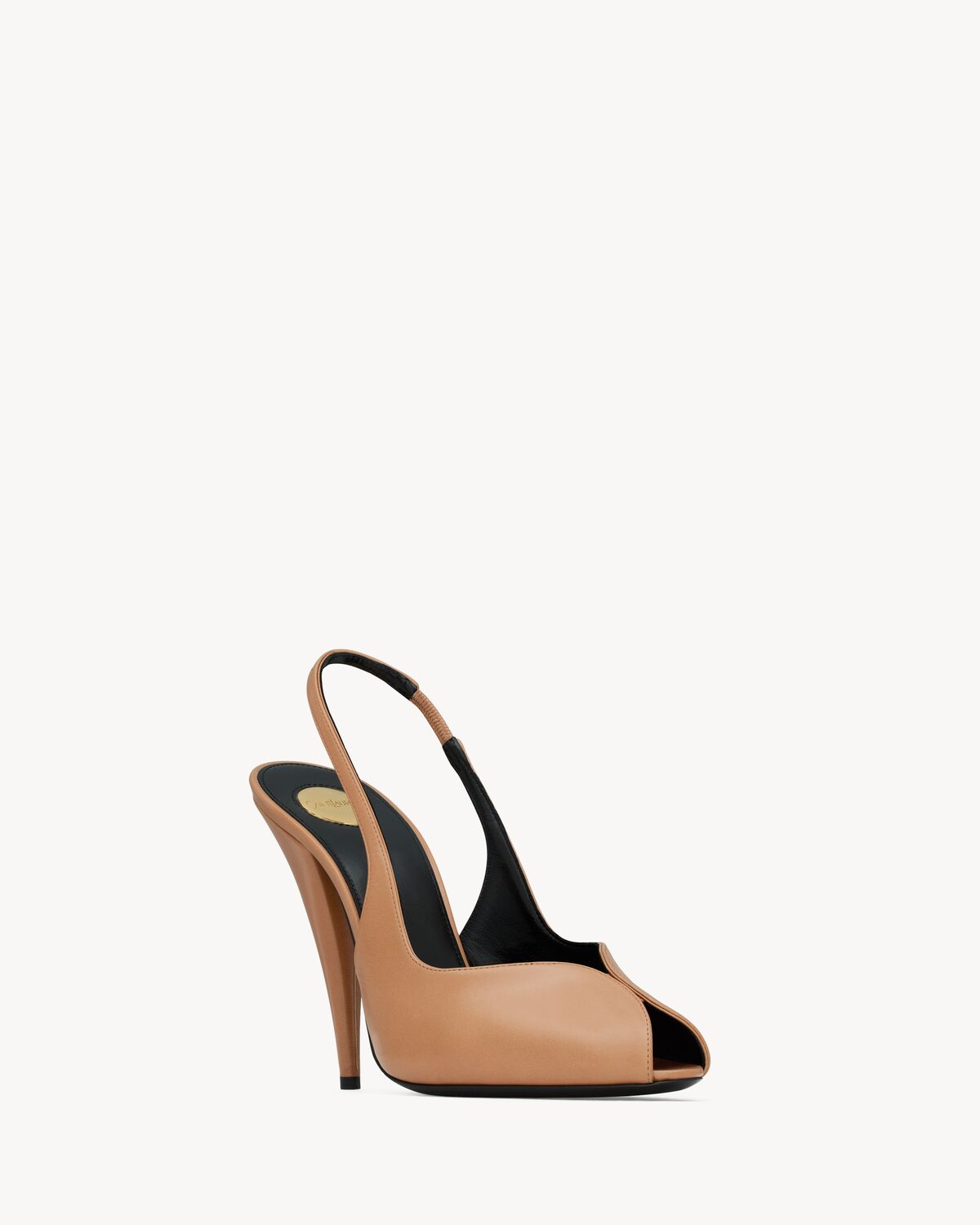 page slingback pumps in smooth leather
