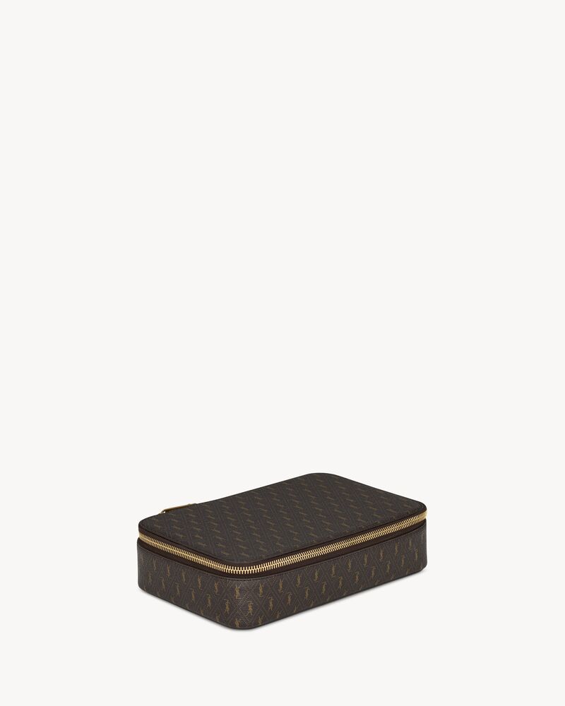 ラージ レザー ジュエリーボックス ブラウン | Saint Laurent | YSL JA-JP