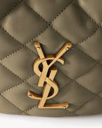 YSL 25S ICARINO 17 IN BLACK QUILTED CALFSKIN GOLD HARDWRE