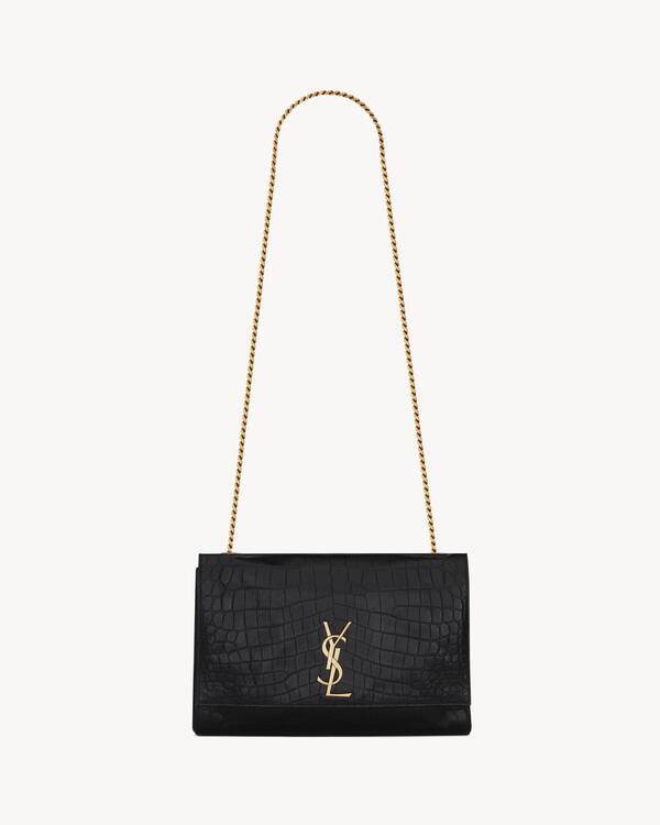 KATE medium WENDBARE TASCHE AUS WILDLEDER UND LEDER MIT KROKOPRÄGUNG