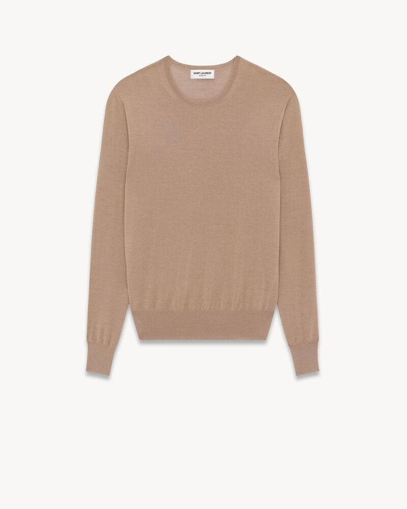 sweater in cashmere, wool and silk