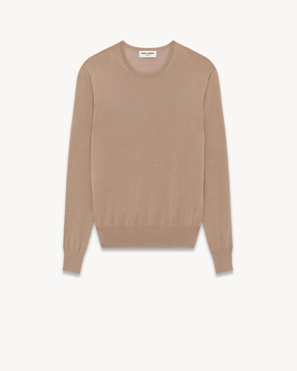 Pullover girocollo in cashmere, lana e seta