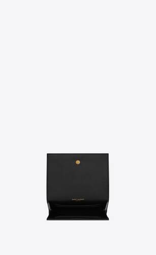 cassandre small envelope wallet in shiny leather