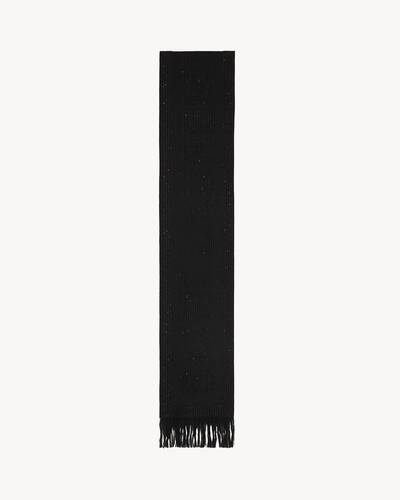 Saint Laurent | Women Wool Blend Scarf Black Unique