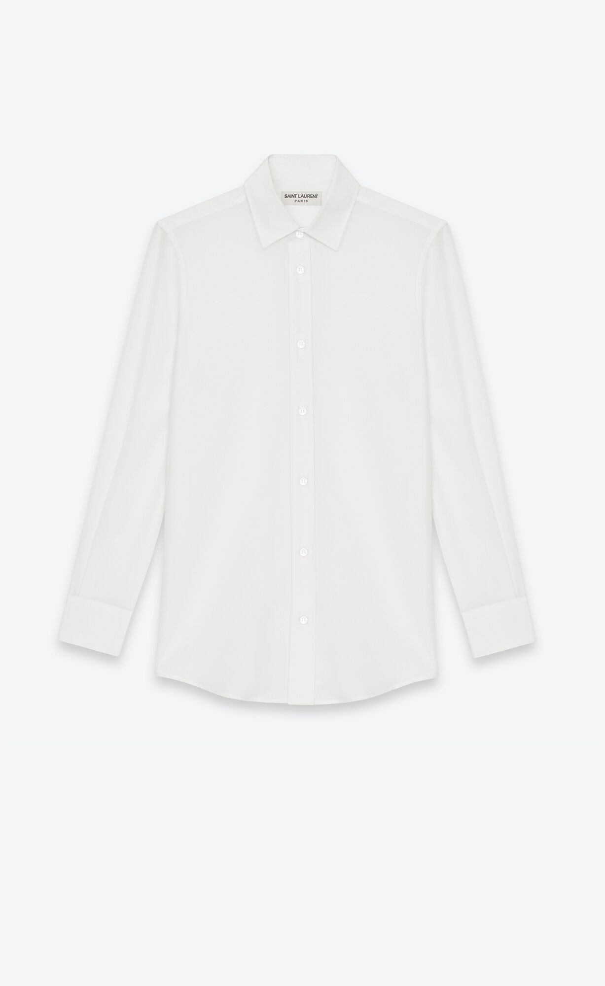 Shirt in silk crêpe | Saint Laurent | YSL.com