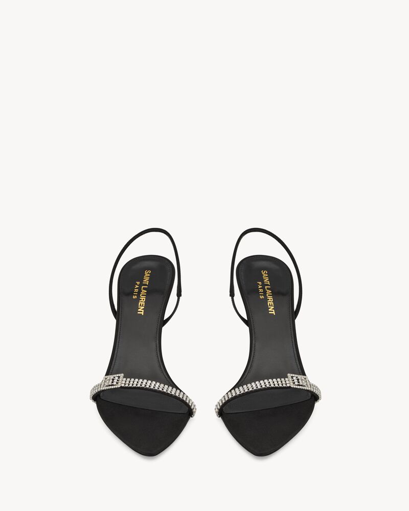 RENDEZ-VOUS sandals in satin crepe