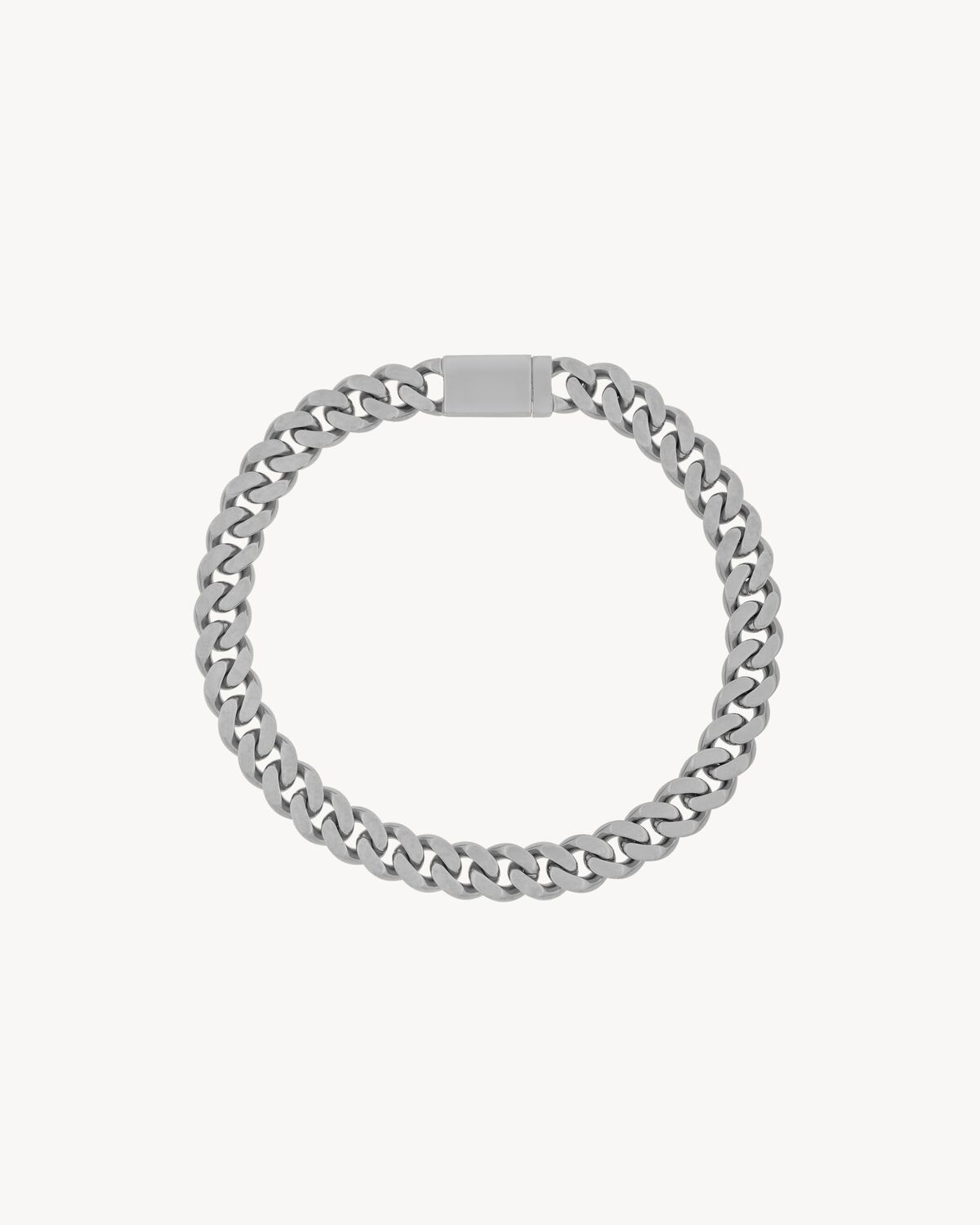 Metal curb chain necklace