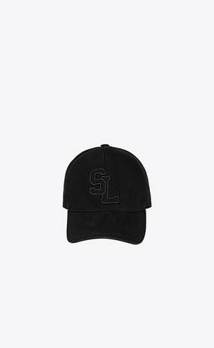 Gorra de SL de lona de algodón | Saint Laurent |