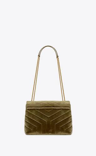 Loulou leather crossbody bag Saint Laurent Beige in Leather - 37850771