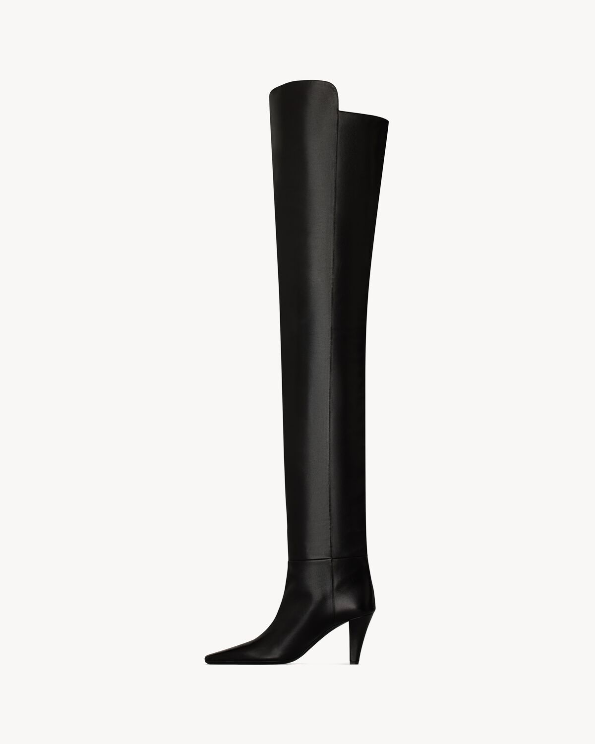 JILL over-the-knee boots in smooth leather