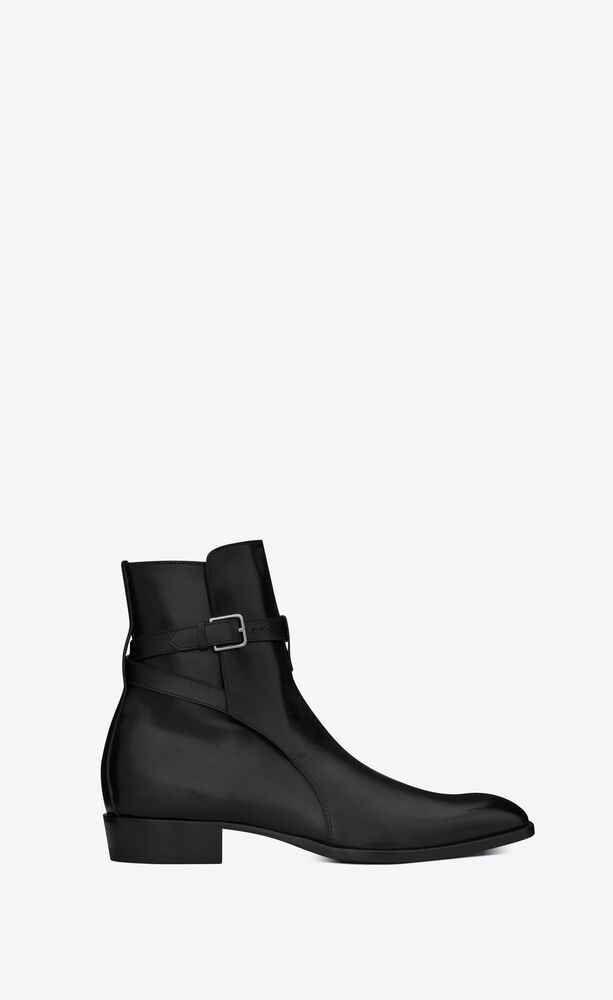 wyatt jodhpur boots in smooth leather | Saint Laurent | YSL.com