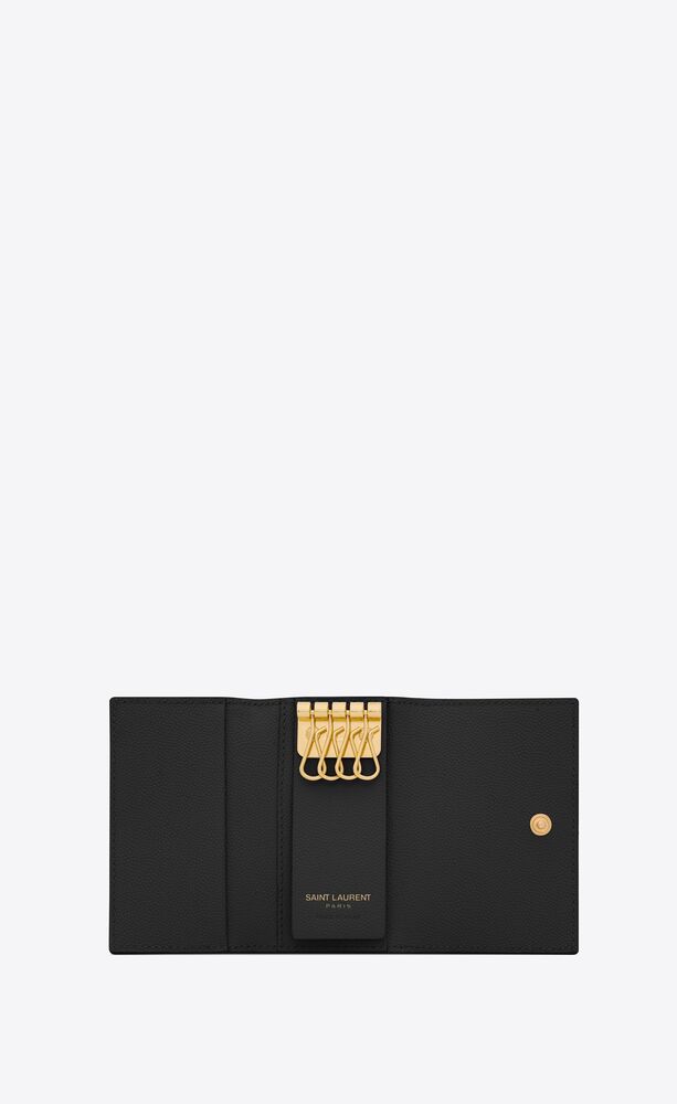 Yves Saint Laurent, Bags, Saint Laurent Monogram Leather Key Pouch