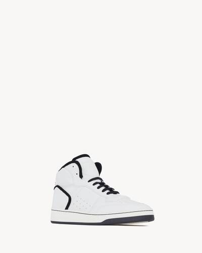 sl/80 mid-top sneakers in smooth and grained leather