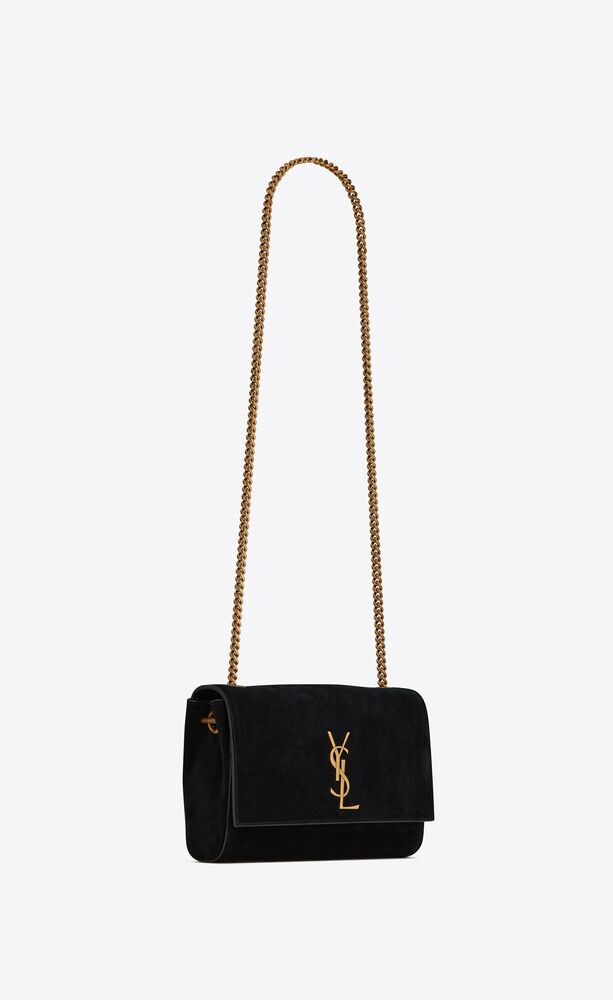 hul liv Orator KATE SMALL SUPPLE/REVERSIBLE CHAIN BAG IN SUEDE AND LEATHER | Saint Laurent  | YSL.com