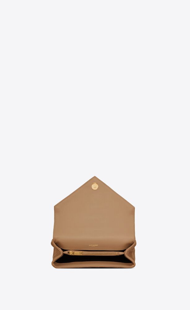 Saint Laurent - Lou Dark Cookie Suede Stud Medium Shoulder Bag
