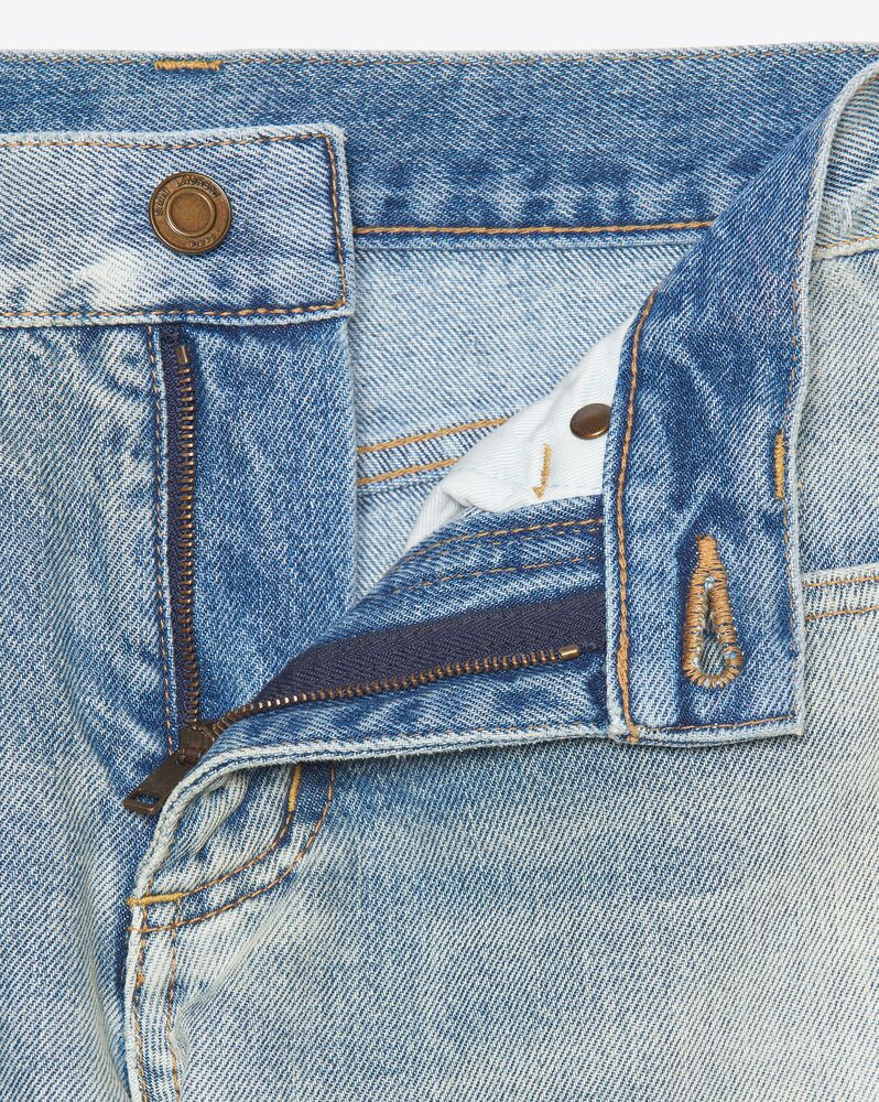 80年代风格复古蓝色男友风牛仔裤 Saint Laurent Ysl Com 80年代风格复古蓝色男友风牛仔裤 Saint Laurent Ysl Com