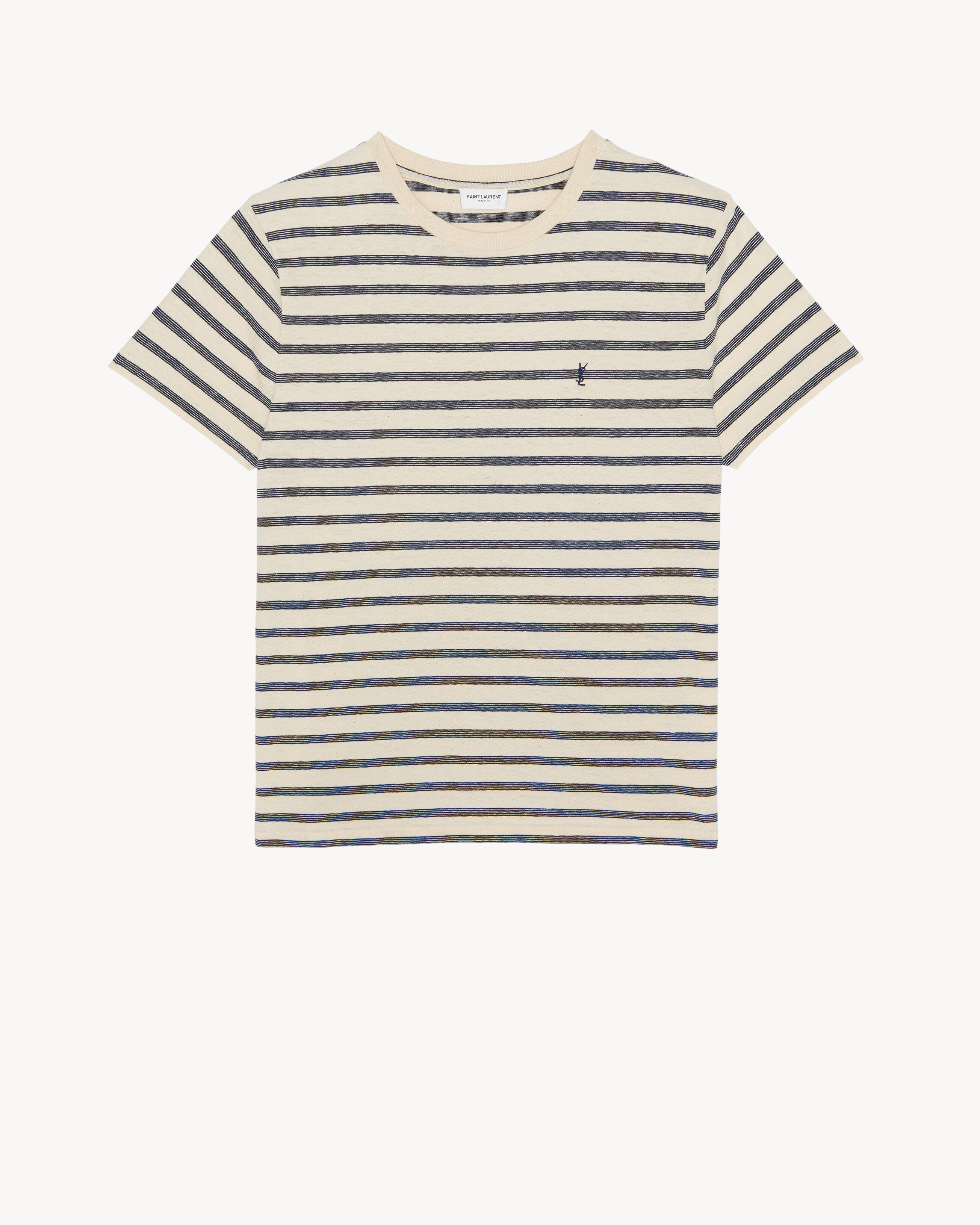 Gestreiftes T-Shirt aus Jersey mit Monogramm