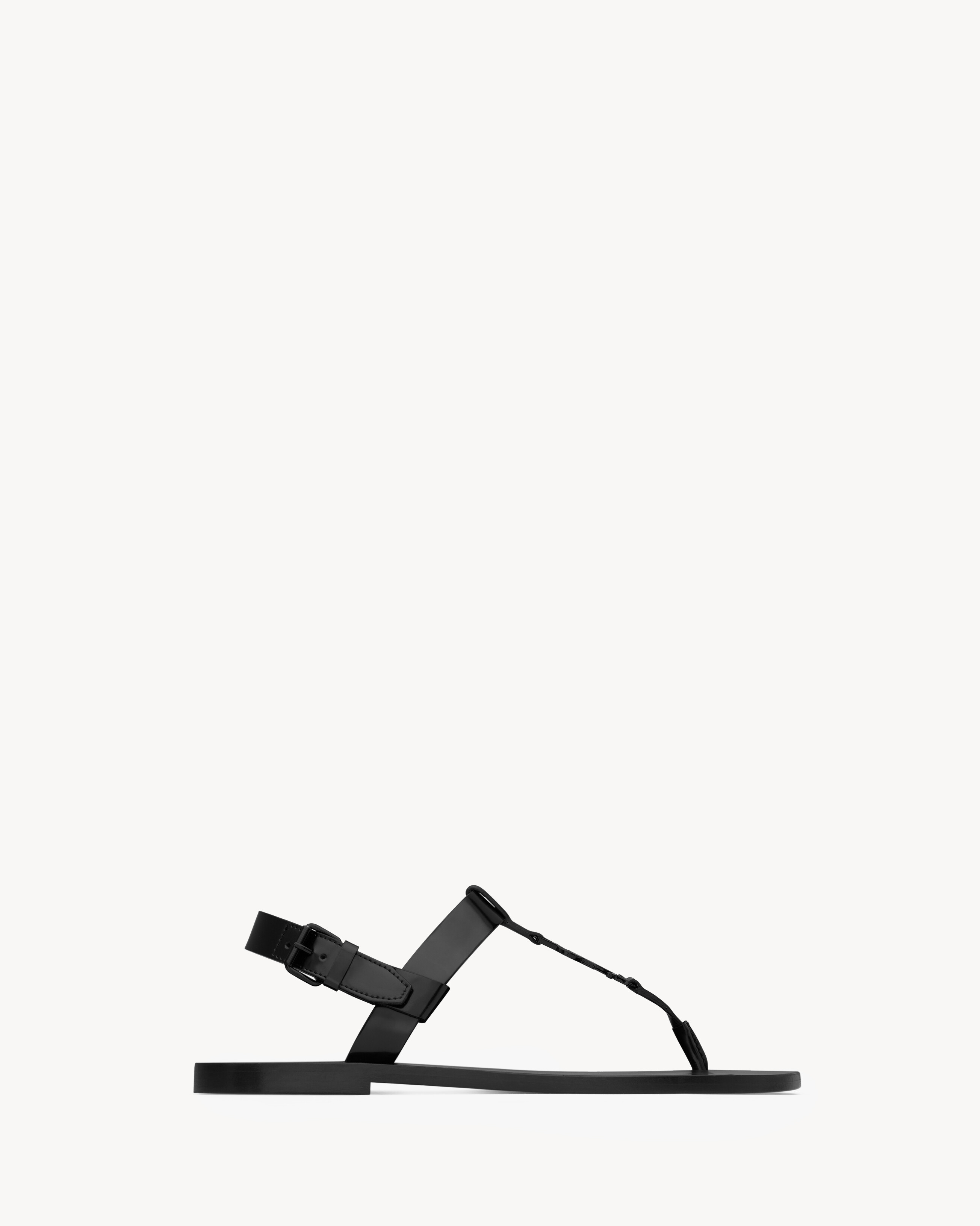CASSANDRE sandals in glazed leather