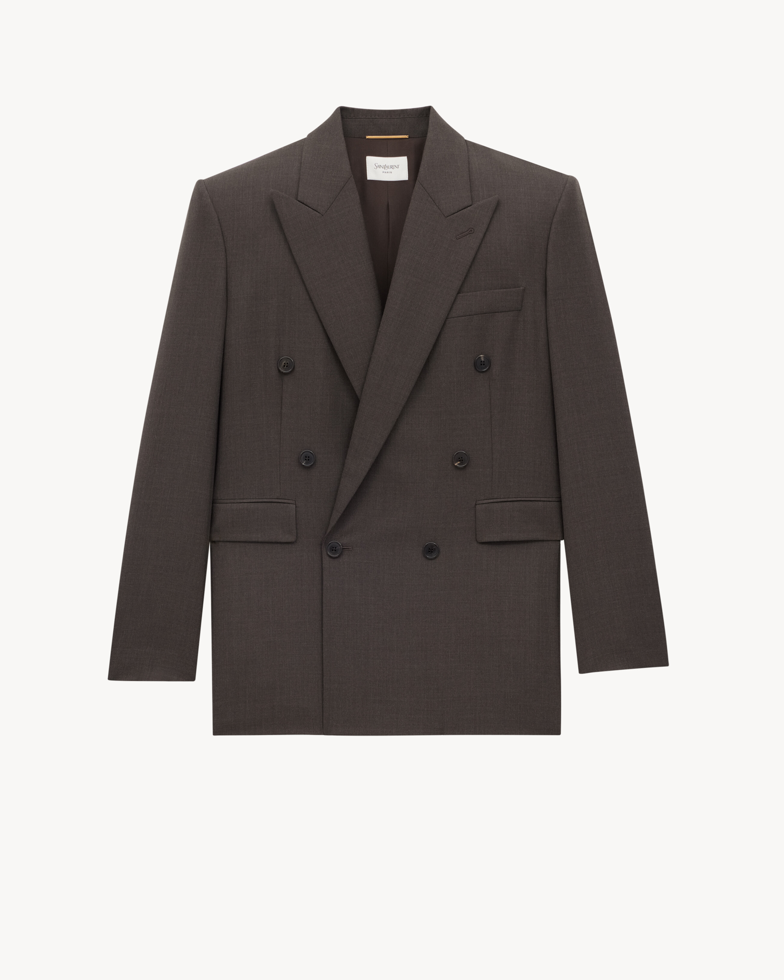 blazer em lã chiné