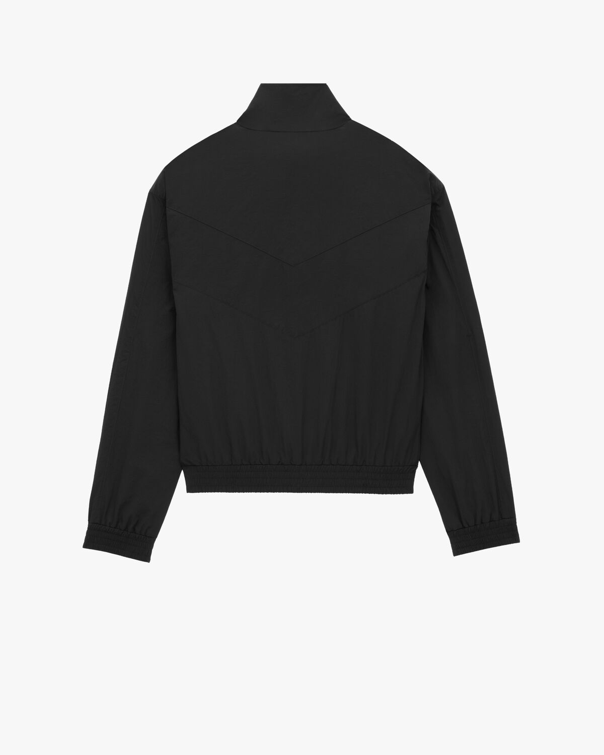 SAINT LAURENT teddy jacket in crinkled nylon