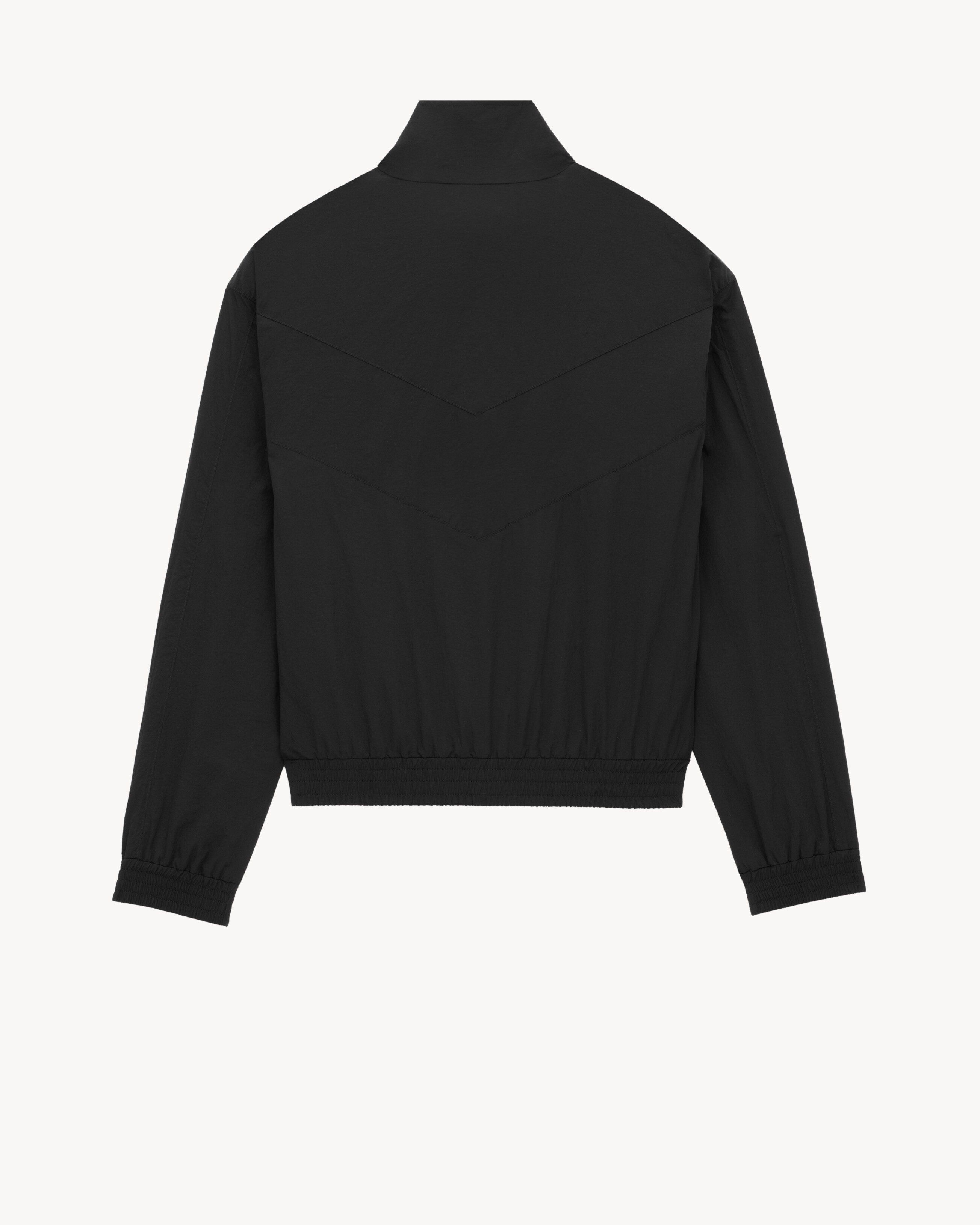 SAINT LAURENT blouson in crinkled nylon