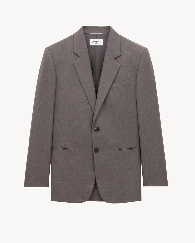 jacket in wool chiné | Saint Laurent | YSL DK