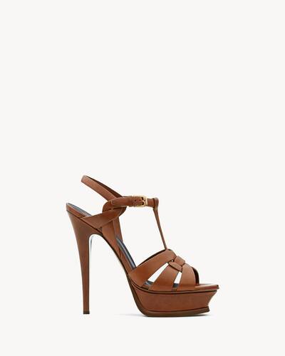 saint laurent brown heels