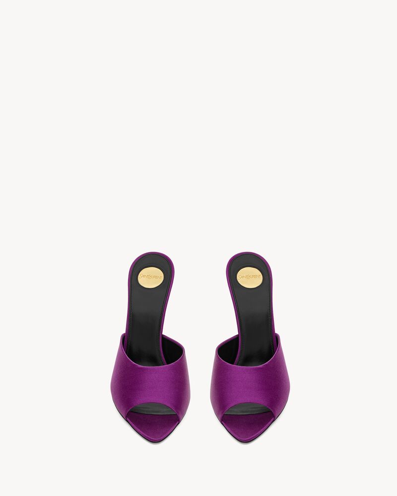 GOLDIE mules in satin crepe