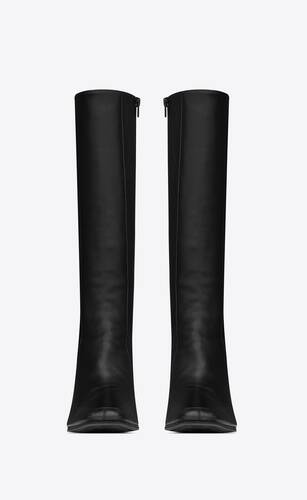 otto zipped boots in smooth leather