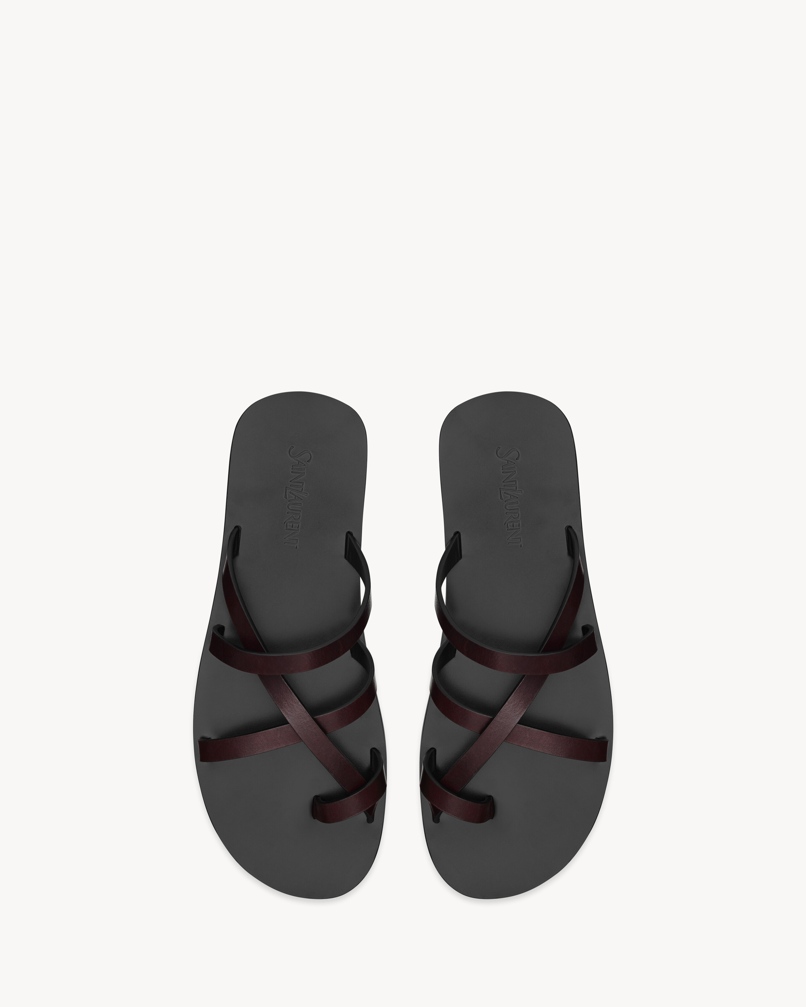 CULVER slides in smooth leather