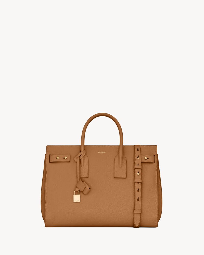 SAC DE JOUR SOUPLE EN CUIR GRAINÉ - MEDIUM