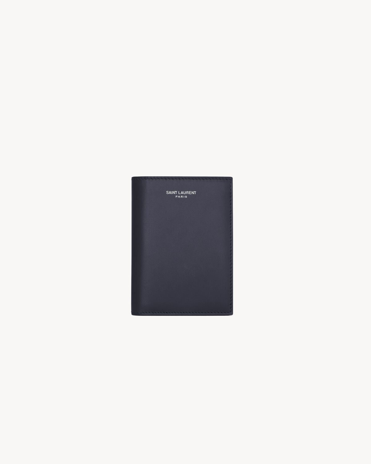 saint laurent paris credit card wallet in smooth leather