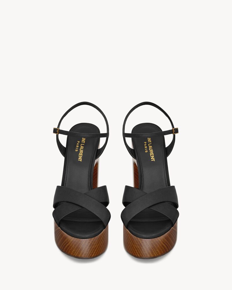 Bianca platform sandals in smooth leather