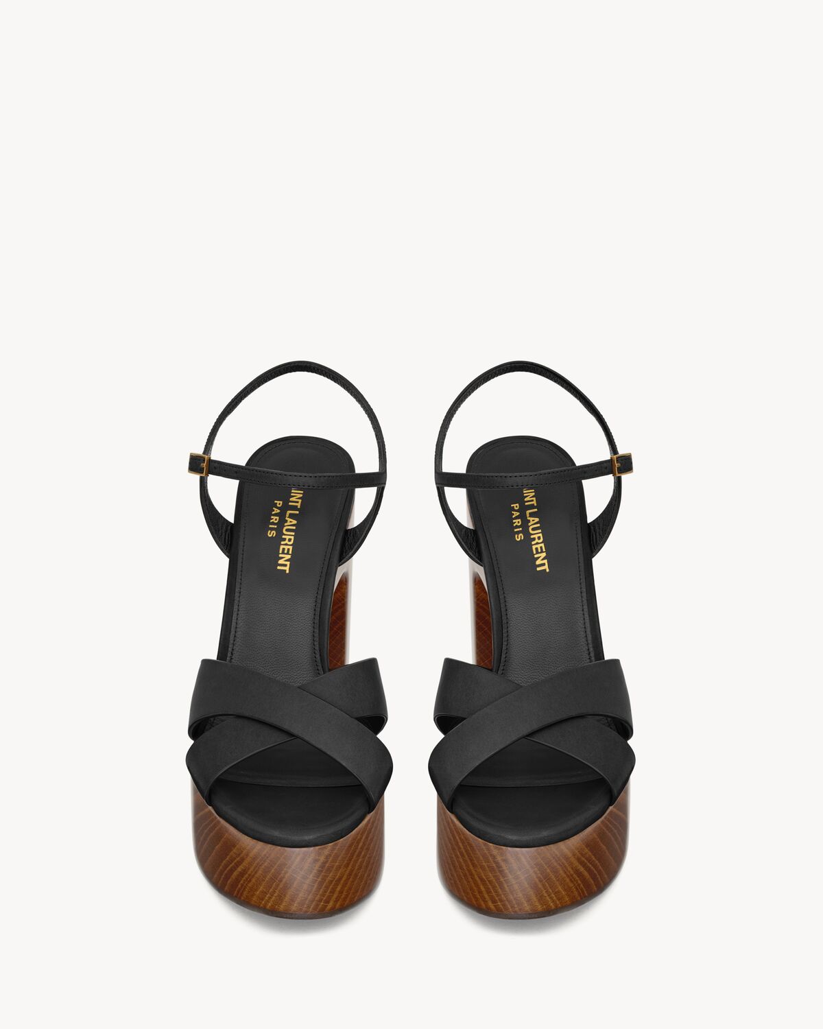 bianca platform sandals in smooth leather