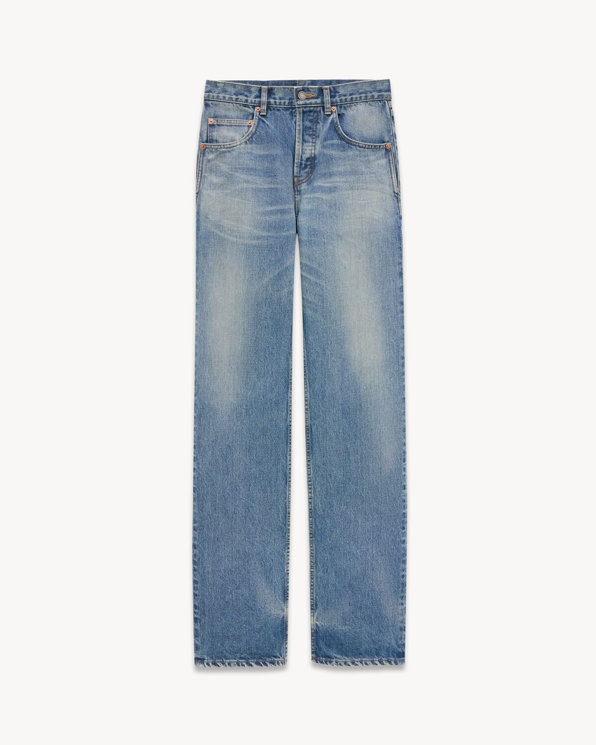 Baggy Jeans in Benjamin Blue Denim | Saint Laurent | YSL.com