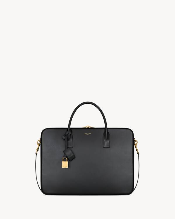YSL 黒レザートートバッグ メンズ トートバッグ | サンローラン | YSL