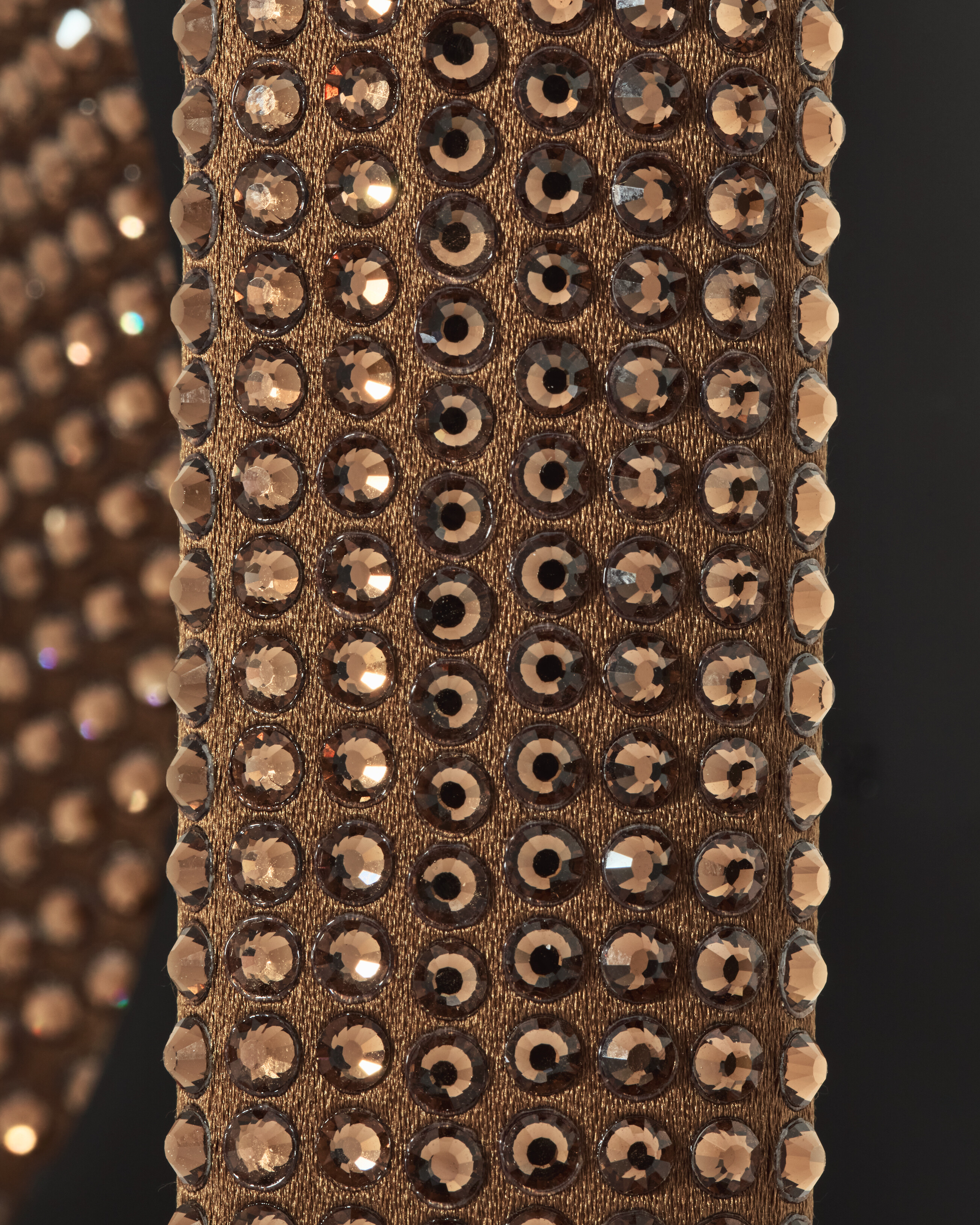 SEPT mules in satin crepe and rhinestones