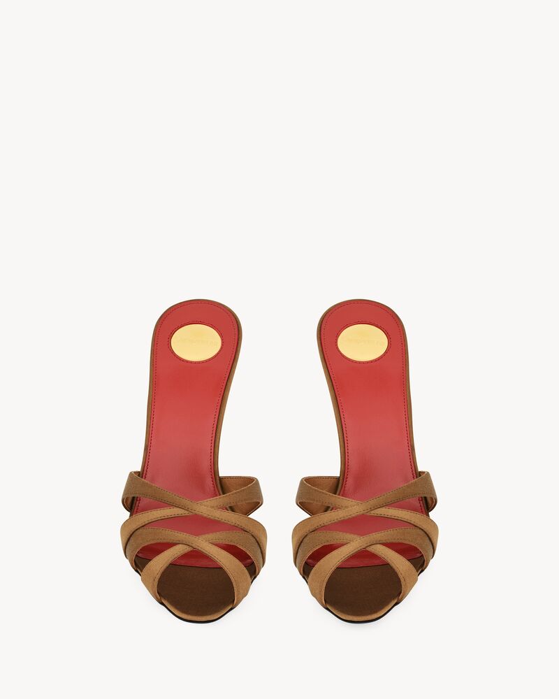 CHANDELLE mules in satin crepe