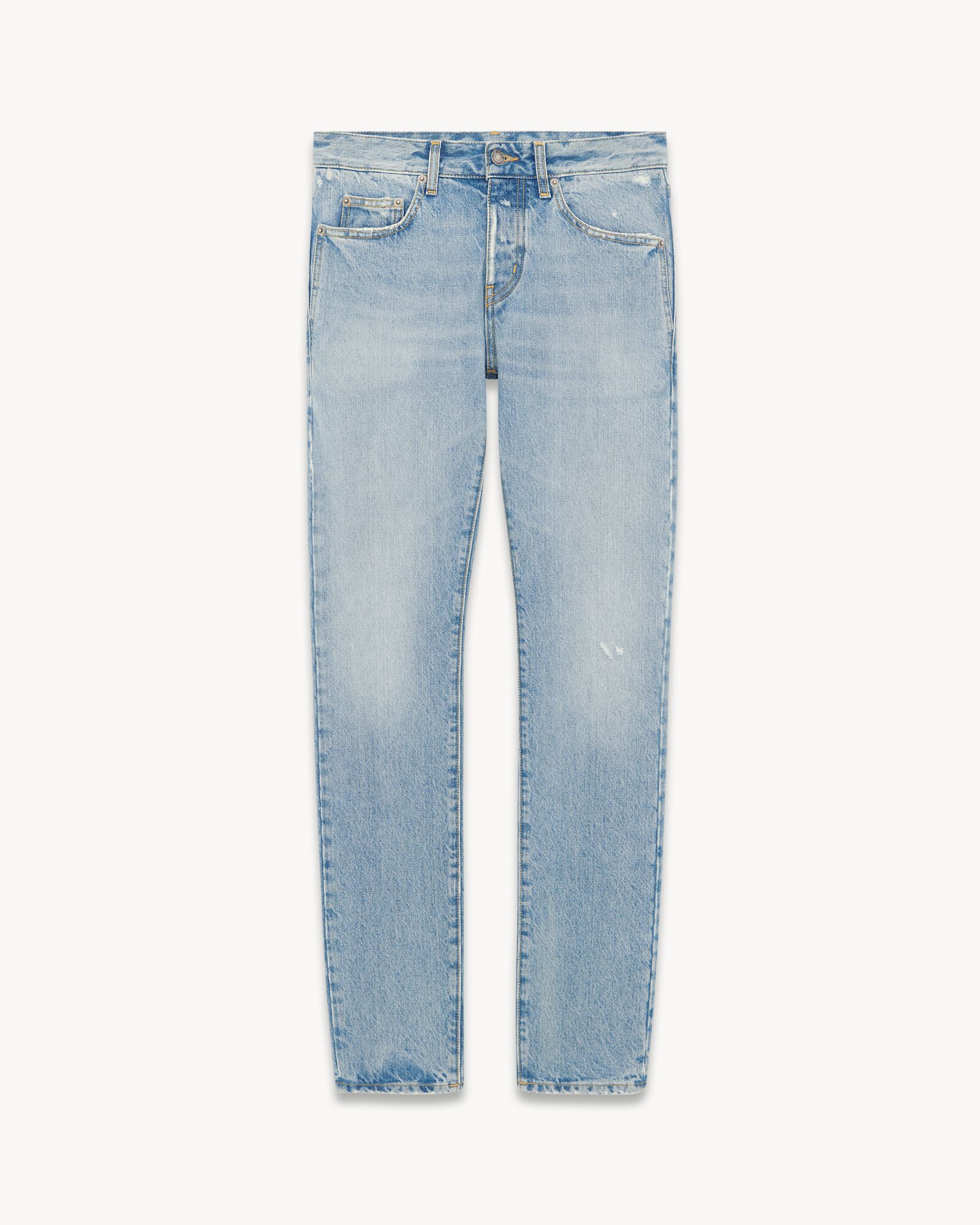 Slim-fit jeans in blue waves denim | Saint Laurent | YSL.com